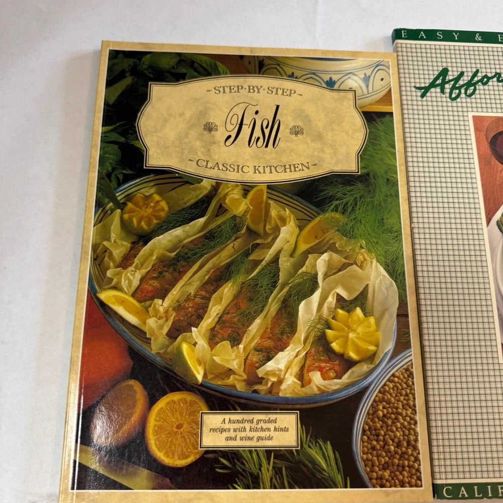 Vintage Cookbook Lot 4 Sunset Chicken‎ Pasta Fish California Culinary Academy
